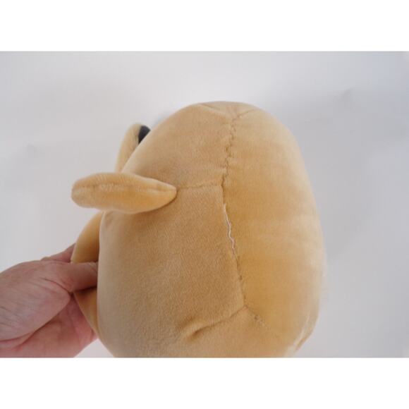 Squishmallow Bobzi the Pekingese Dog Stuffed Animal Plush 8" Brown Kellytoy - Picture 3 of 3